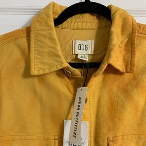 Urban Outfitters tie dyed yellow over shirt